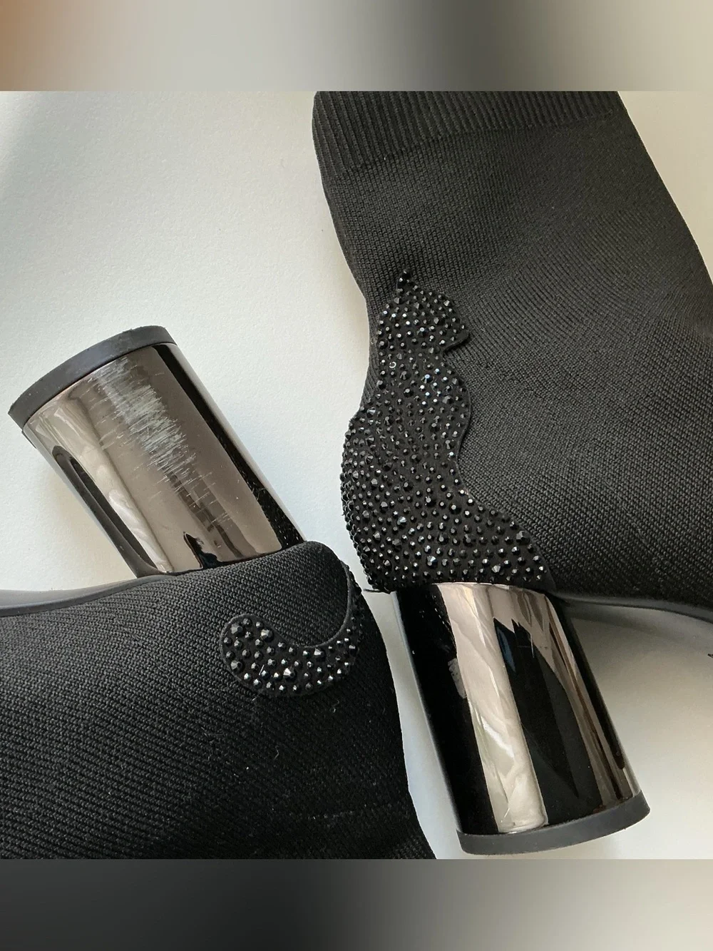 Staccato Women's Black Stretch Sock Booties
